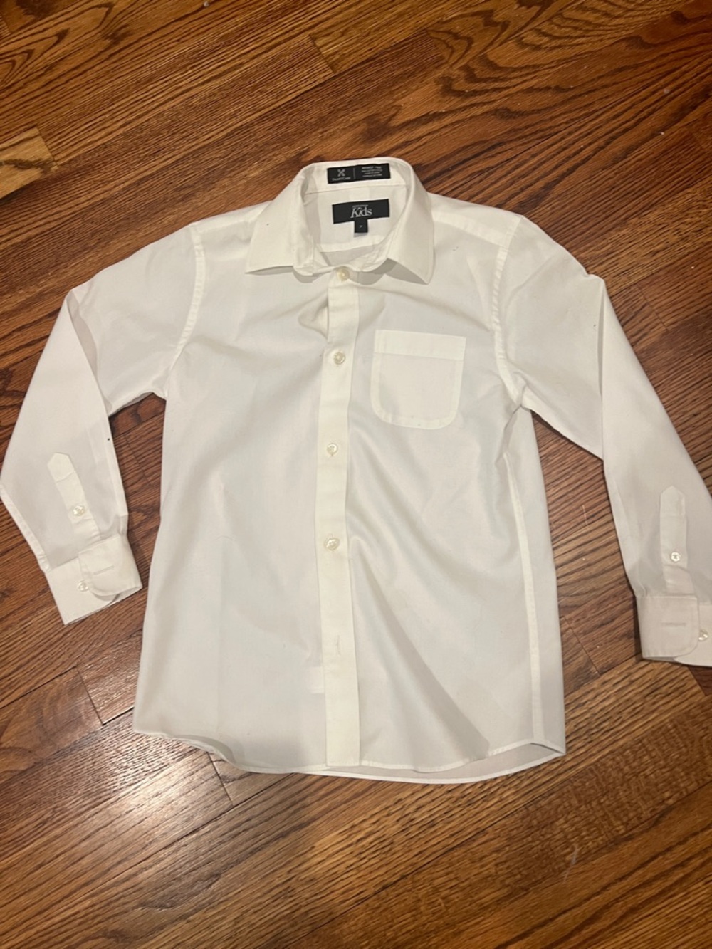 Nordstrom Kids' Classic White Dress Shirt wrinkle free